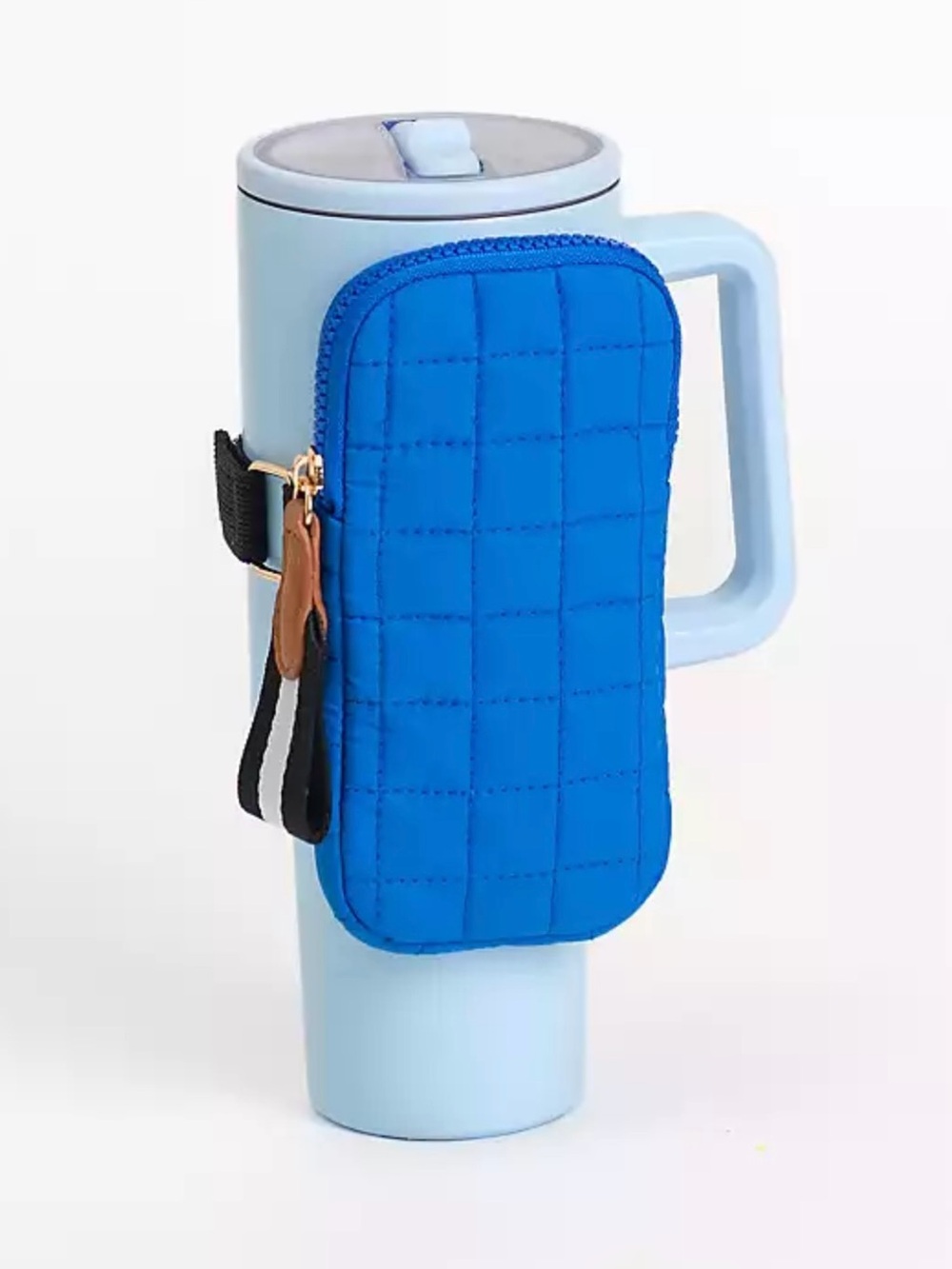 Kirklands Dark Blue Hydration Tumbler Pouch NWT